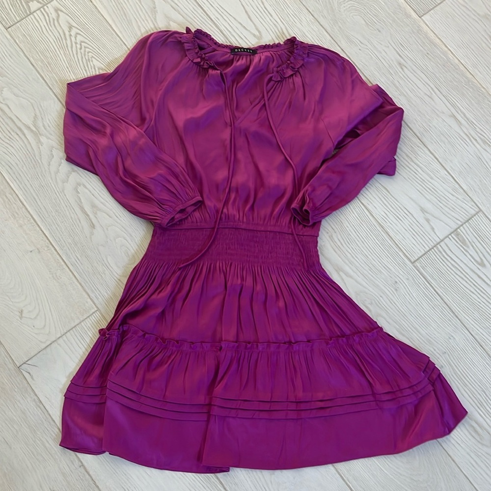 Decker size small silky dress.